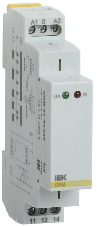 IEK ONI Импульсное реле ORM 1 контактакт 230 В AC (ORM-01-AC230) превью в интернет-магазине электрики Форум Электро в Москве