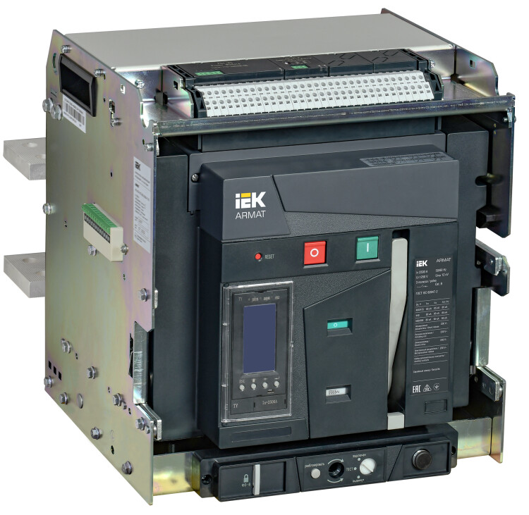 IEK ARMAT Автоматический выключатель воздушный выдвижного исполнения. 3P D 85кА 2500А TY с акс. (AR-ACB-3VD-085-2500A-TYCF) превью в интернет-магазине электрики Форум Электро в Москве