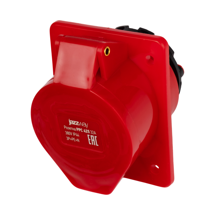 Розетка стационарная для скрытой установки PPC 425 3Р+РЕ+N 32А 380В IP44 Jazzway (.5073036) превью в интернет-магазине электрики Форум Электро в Москве