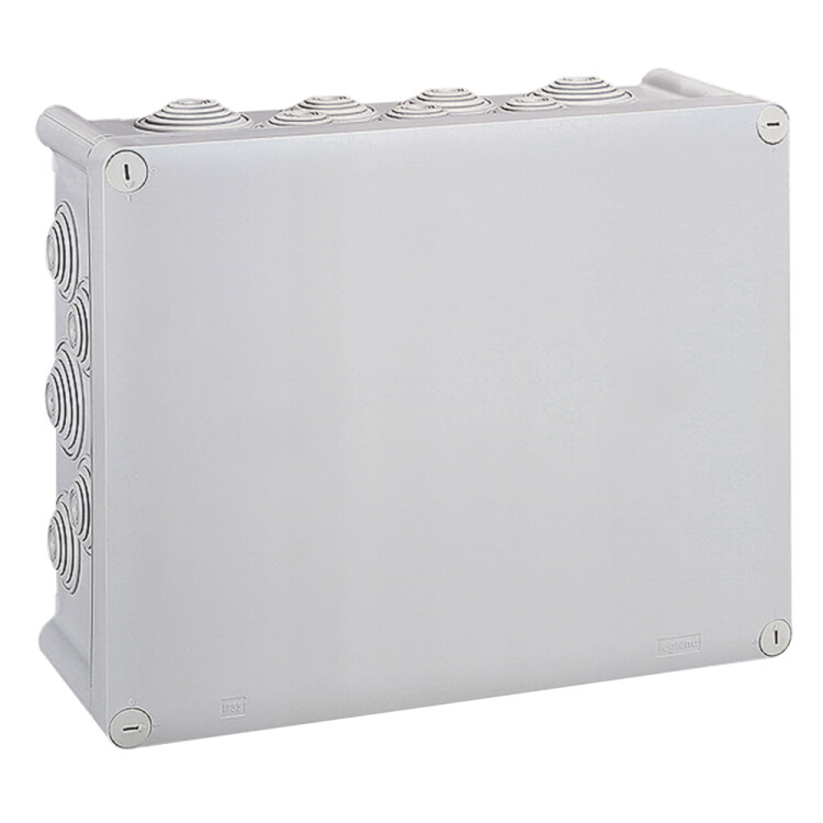 Legrand Plexo Серый Коробка прямоугольная 360x270x124, 24 кабельных ввода, 750°C IP55 IK07 (092092) превью в интернет-магазине электрики Форум Электро в Москве