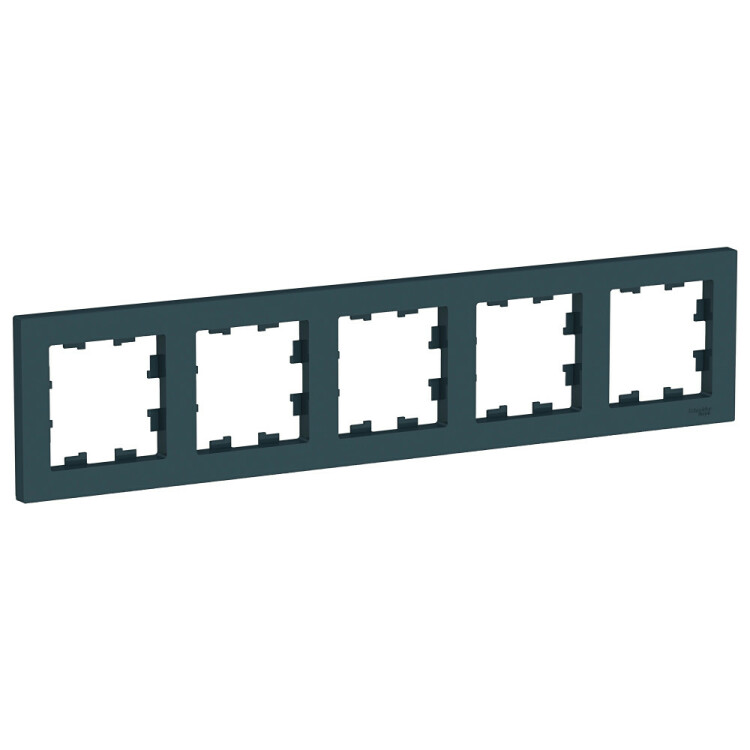 Картинка Systeme Electric AtlasDesign Изумруд Рамка 5-ая, универсальная (ATN000805) в интернет-магазине Форум Электро в Москве