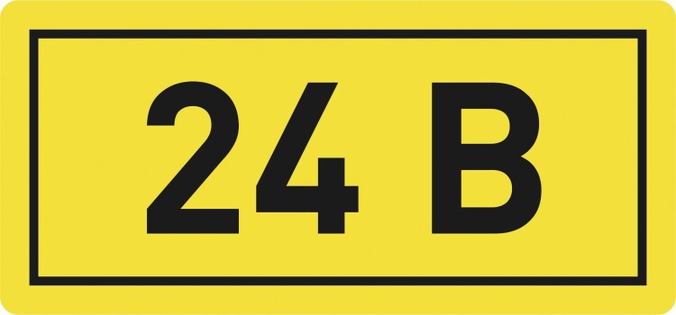 EKF Наклейка "24В" (10x15) PROxima (an-2-03) превью в интернет-магазине электрики Форум Электро в Москве
