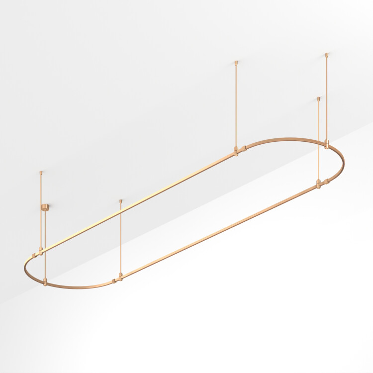 Arlight Основание ART-APRIORI-OVAL-ROD-800-4000x1000 (GD) (IP20 Металл, 3 года) (054531) превью в интернет-магазине электрики Форум Электро в Москве