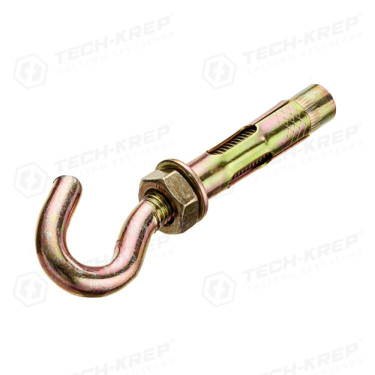 Анкерный болт HG с крюком 12х70 (50шт.) - накл. Tech-Krep (133637) превью в интернет-магазине электрики Форум Электро в Москве