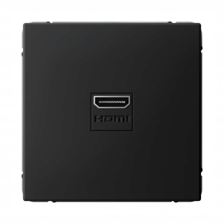 Картинка Systeme Electric ArtGallery Карбон Розетка HDMI, 16А, механизм (GAL001080) в интернет-магазине Форум Электро в Москве