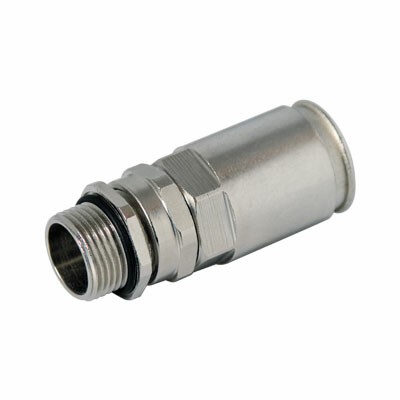 DKC Муфта труба-коробка DN 16 с уплотнением кабеля, IP68, М20х1,5, д.8 - 12мм (6111P16M200812) превью в интернет-магазине электрики Форум Электро в Москве