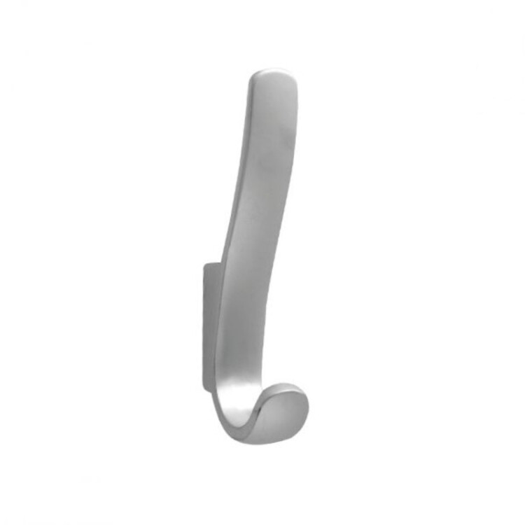 Tech-KREP Крючок 07, 2-х рожковый, высокий, мат. хром (1 шт) - пакет (129900) превью в интернет-магазине электрики Форум Электро в Москве