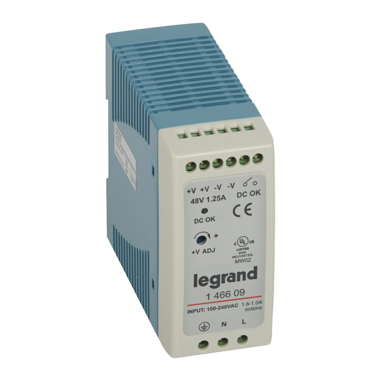 Legrand 1-фазный Импульсный источник питания 48В 60Вт 1,25A