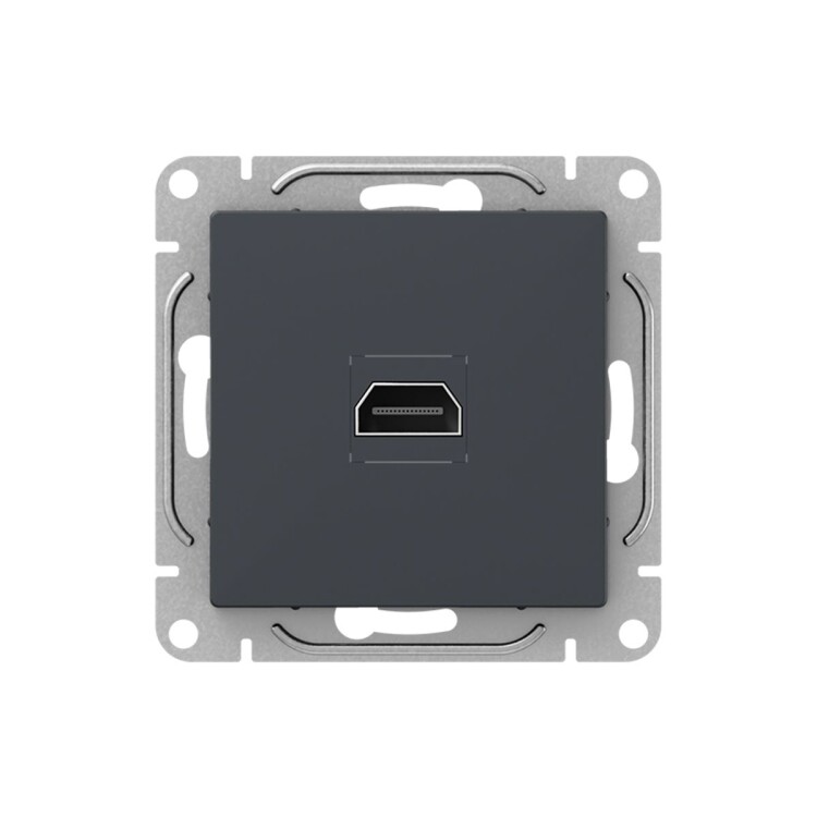 Картинка EKF Механизм розетки HDMI, графит Эпика (UP1-SOG-HDMI) в интернет-магазине Форум Электро в Москве