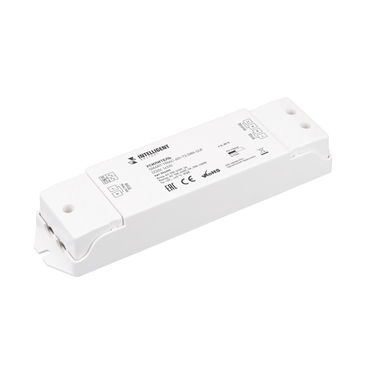 Arlight INTELLIGENTIGHT Усилитель SMART-TRIAC-601-72-DIM-SUF (230V, 1x2A) (IP20 Пластик, 5 лет) (046490) превью в интернет-магазине электрики Форум Электро в Москве