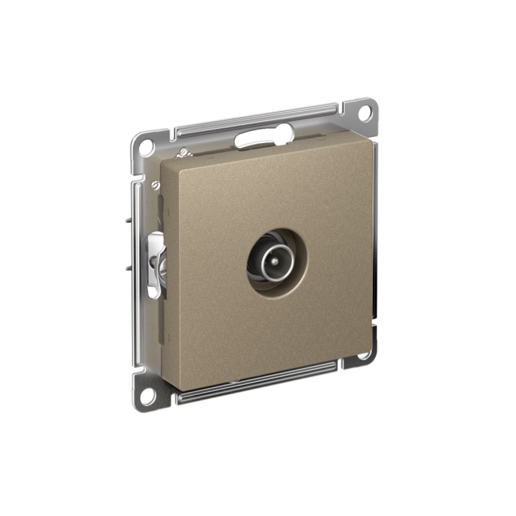 Картинка Systeme Electric AtlasDesign Шампань Розетка TV проходная 4DB, механизм (ATN000592) в интернет-магазине Форум Электро в Москве