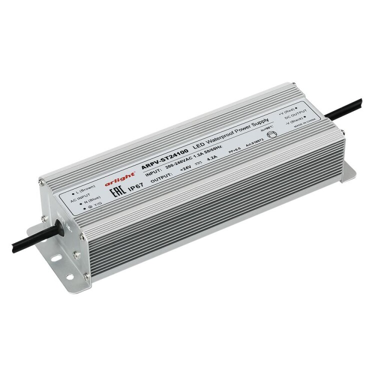 Arlight Блок питания ARPV-ST24100 (24V, 4.2A, 100W) (ARL, Металл) (018972) превью в интернет-магазине электрики Форум Электро в Москве