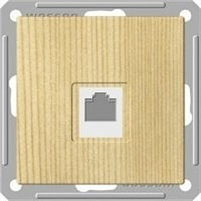 Картинка W59 РОЗЕТКА компьютерная RJ45 кат.5Е, механизм, СОСНА (RSI-152K5E-7-86) в интернет-магазине Форум Электро в Москве