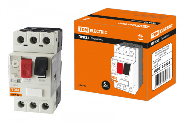 TDM Пускатель ПРК32-0,63 In=0,63A Ir=0,4-0,63A Ue 660В (SQ0212-0004) превью в интернет-магазине электрики Форум Электро в Москве
