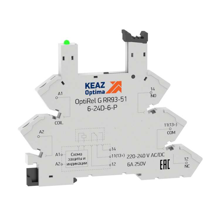 Розетка для реле OptiRel G RR93-01-220-240U-6-V (281162) превью в интернет-магазине электрики Форум Электро в Москве