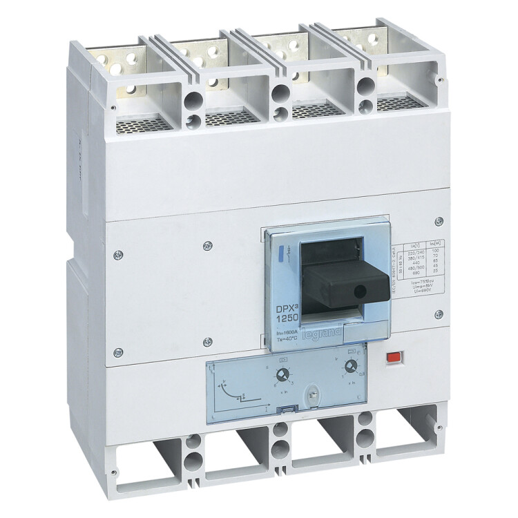 Legrand DPX3 1600 Автоматический выключатель 4P 630А 50kA/термомагн.расц. (422268) превью в интернет-магазине электрики Форум Электро в Москве Legrand DPX3 1600 Автоматический выключатель 4P 630А 50kA/термомагн.расц. (422268) превью в интернет-магазине электрики Форум Электро в Москве