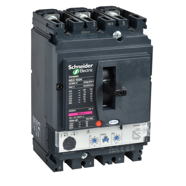 Schneider Electric Compact NSX 3P3Т Автоматический выключатель Micrologic 2.2 160A NSX250H Schneider Electric Compact NSX 3P3Т Автоматический выключатель Micrologic 2.2 160A NSX250H