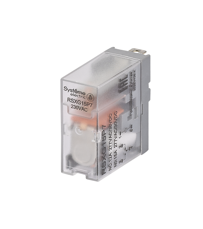 Systeme Electric Реле 12A 1CO 230VAC (RSXG15P7) превью в интернет-магазине электрики Форум Электро в Москве