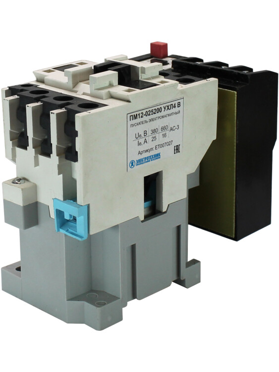 Электротехник ПМ12-025200 УХЛ4 В, 380В/50Гц, 1з, 25А, нереверсивный, с релеРТТ-131 21,2-28,7А, IP00, пускатель электромагнитный (ЭТ) (ET007027) превью в интернет-магазине электрики Форум Электро в Москве