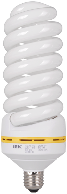 IEK Лампа спираль КЭЛ-FS Е27 65Вт 4000К