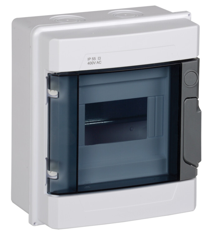КМПн 2/6 IP55 корпус пластиковый навесной для 6 модульных автомат. выкл. (MKP72-N1-06-55) превью в интернет-магазине электрики Форум Электро в Москве