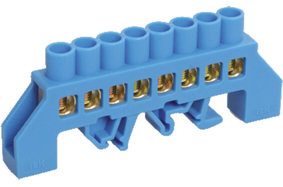 IEK Шина N ноль в комб DIN-изол Стойка ШНИ-8х12-8-КС-С (YNN10-812-8DP-K07) превью в интернет-магазине электрики Форум Электро в Москве