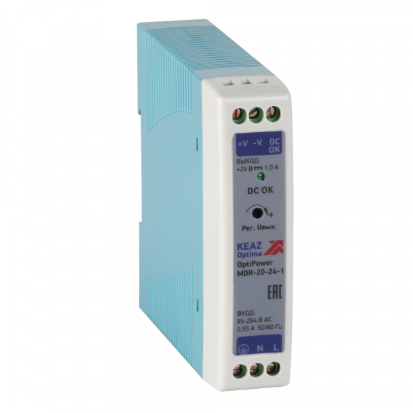 КЭАЗ Блок питания OptiPower MDR-20-24-1.