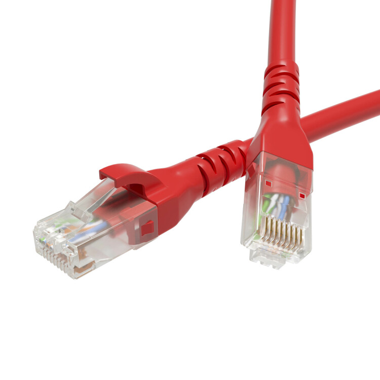 DKC Патч-корд неэкранированный CAT6 U/UTP 4х2, LSZH, красный, 1.5м (RN6UU4515RD) превью в интернет-магазине электрики Форум Электро в Москве