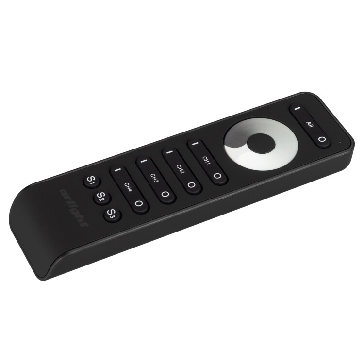 Arlight Пульт SMART-R33-DIM Black (4 канала, 2.4G) (IP20 Пластик, 5 лет) (032941) превью в интернет-магазине электрики Форум Электро в Москве