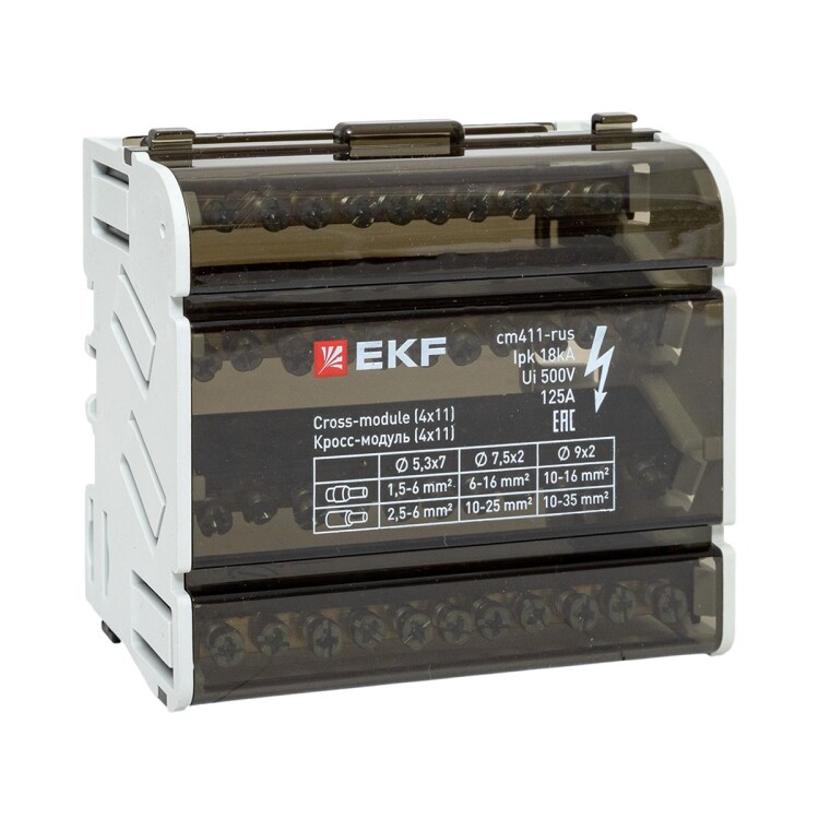 EKF Кросс-модуль (4x11) 125A (cm411-rus) превью в интернет-магазине электрики Форум Электро в Москве