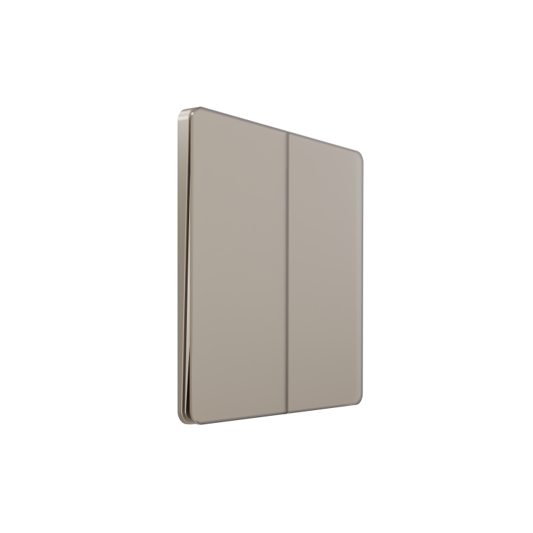 Картинка Systeme Electric Systeme Infinity Песчаный берег Выключатель с самовозвратом 2-клавишный, 10А (FSE000517) в интернет-магазине Форум Электро в Москве