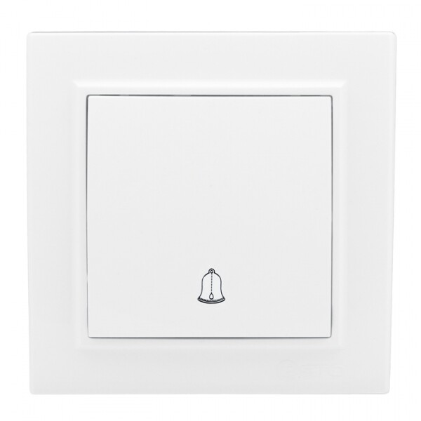 Картинка EKF Basic Минск Белый Кнопка звонка, 10А, ОП (ERV10-026-10) в интернет-магазине Форум Электро в Москве