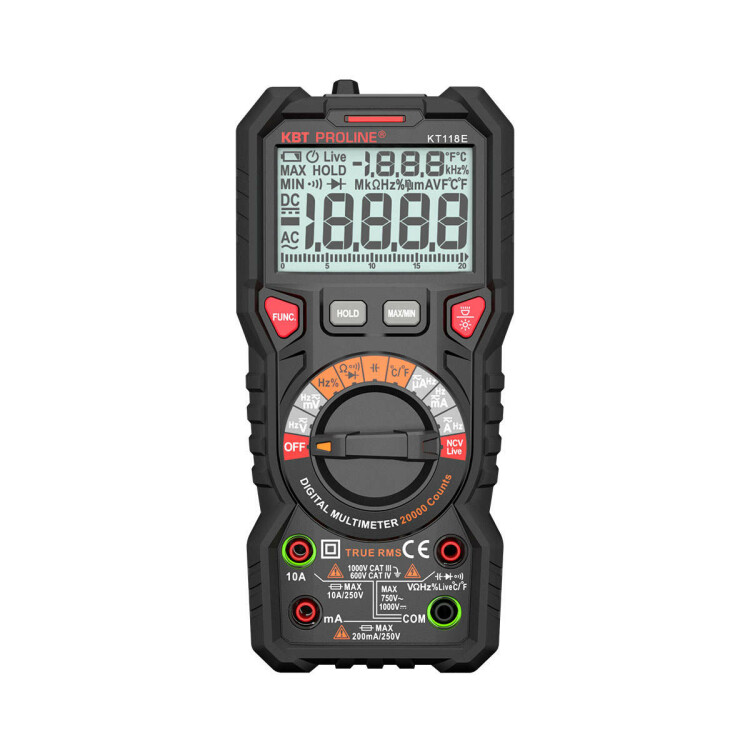 КВТ Мультиметр цифровой KT 118E серия PROLINE (88548) превью в интернет-магазине электрики Форум Электро в Москве