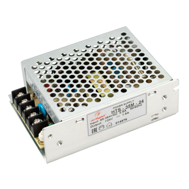 Arlight Блок питания HTS-35M-24 (24V, 1.5A, 35W) (014976) превью в интернет-магазине электрики Форум Электро в Москве Arlight Блок питания HTS-35M-24 (24V, 1.5A, 35W) (014976) превью в интернет-магазине электрики Форум Электро в Москве