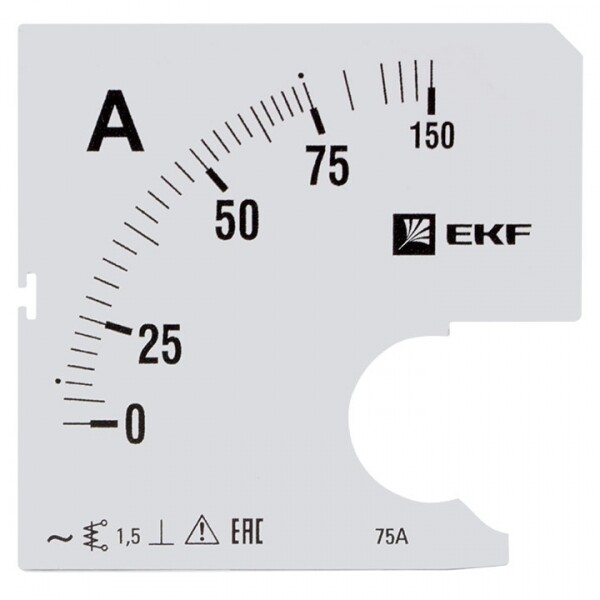 EKF Шкала сменная для A961 75/5А-1,5 PROxima (s-a961-75) превью в интернет-магазине электрики Форум Электро в Москве