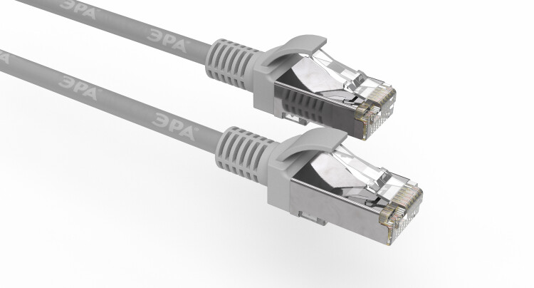 ЭРА Патч корд PC-3F F/UTP категория 5e, длина 3 метра, экранированный, серый, Cu (Б0051347) превью в интернет-магазине электрики Форум Электро в Москве