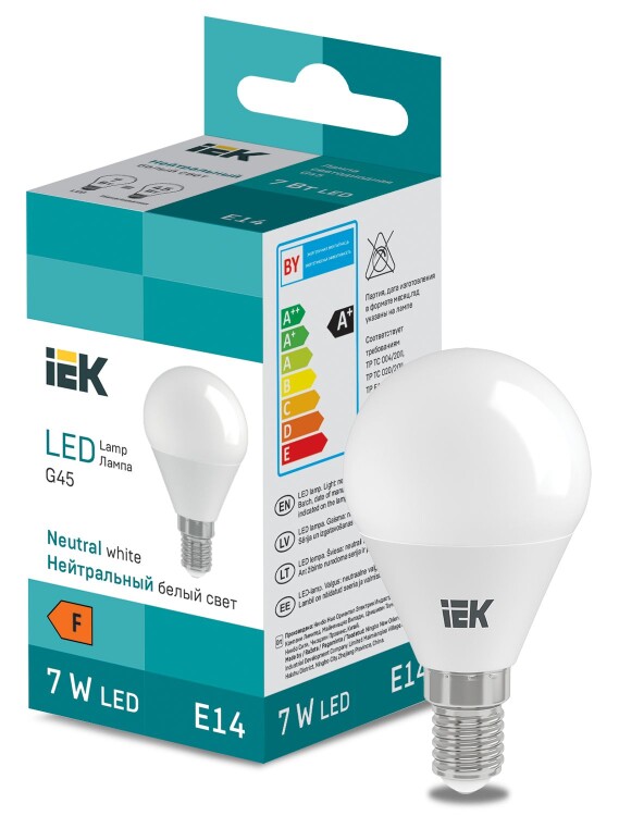 LED Globe G45 600lm 4000K E14 IEK (LL-I-G45-7-230-40-E14) превью в интернет-магазине электрики Форум Электро в Москве