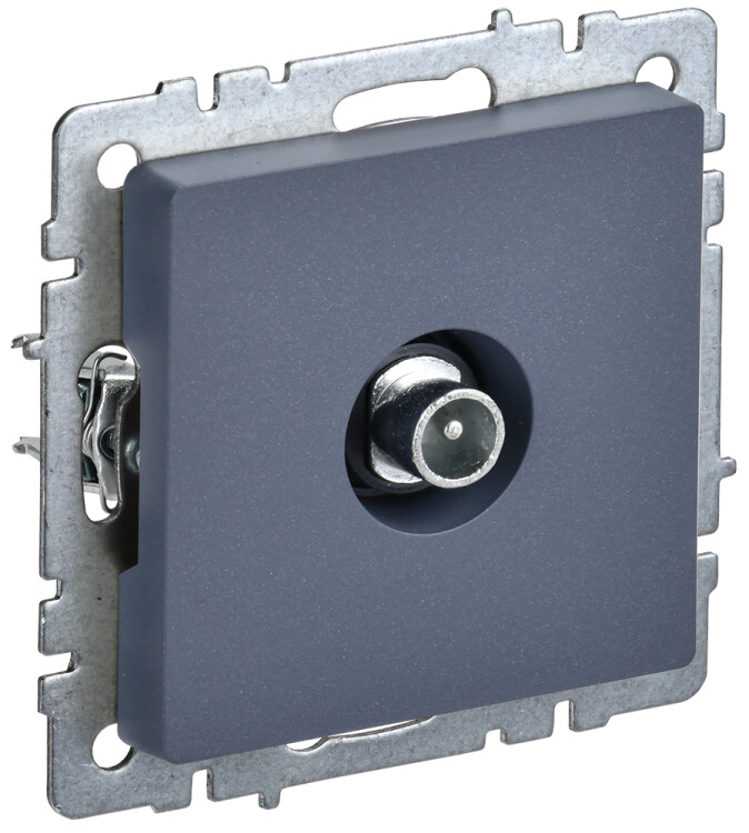 Картинка IEK BRITE BASE Маренго Розетка TV проходная РТВ10-0-БрМ (BR-A10-P-K35) в интернет-магазине Форум Электро в Москве