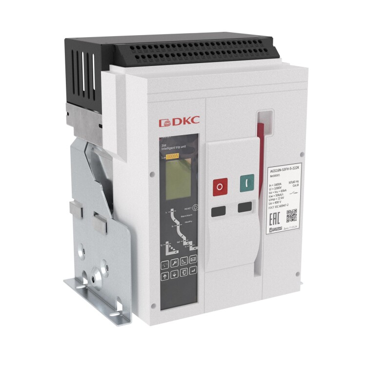 DKC Воздушный автоматический выключатель YON AGS10N 3Р 1000 А 65 кА, расцепитель 3M, фиксированный, горизонтальное подключение (AGS10N-S3FH-5-000K) превью в интернет-магазине электрики Форум Электро в Москве