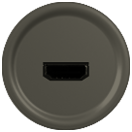 Картинка Legrand Celiane2 Графит Накладка розетки HDMI. (067816) в интернет-магазине Форум Электро в Москве