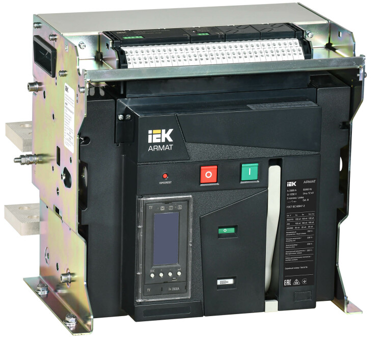 IEK ARMAT Автоматический выключатель воздушный стационарного исполнения 3P E 100кА 2000А TY с акс. (AR-ACB-3FE-100-2000A-TYCF) превью в интернет-магазине электрики Форум Электро в Москве