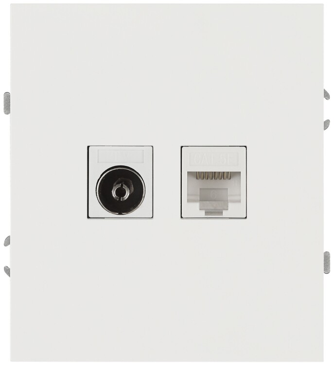 ЭРА Arktik Розетка 16-3110-01 комбинированная RJ45+TV белый (Б0070494) превью в интернет-магазине электрики Форум Электро в Москве