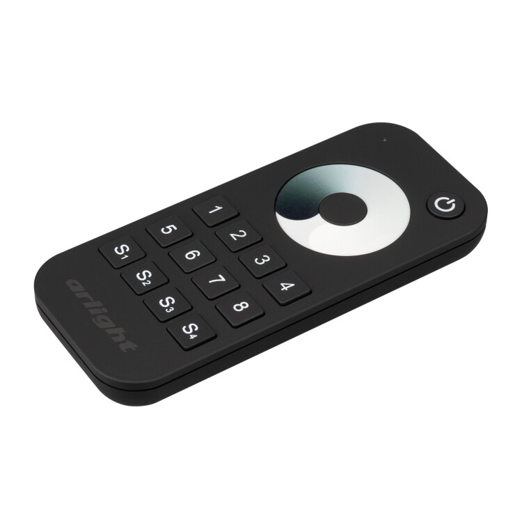 Arlight Пульт SMART-R24-DIM Black (8 зон, 2.4G) (IP20 Пластик, 5 лет) (031935) превью в интернет-магазине электрики Форум Электро в Москве