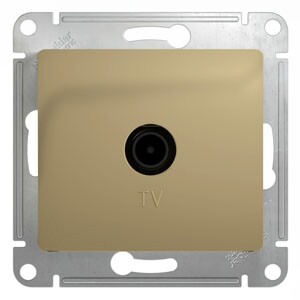 Картинка Systeme Electric Glossa Титан Розетка TV проходная 4DB (GSL000492) в интернет-магазине Форум Электро в Москве
