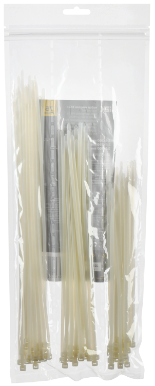 IEK Набор хомутов 3,6х200; 3,6х250; 3,6х300 бел. (75шт/упак) (UNH35-N03-075) превью в интернет-магазине электрики Форум Электро в Москве