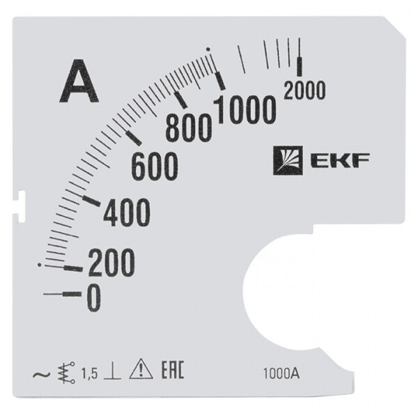 EKF PROxima Шкала сменная для A961 1000/5А-1,5.