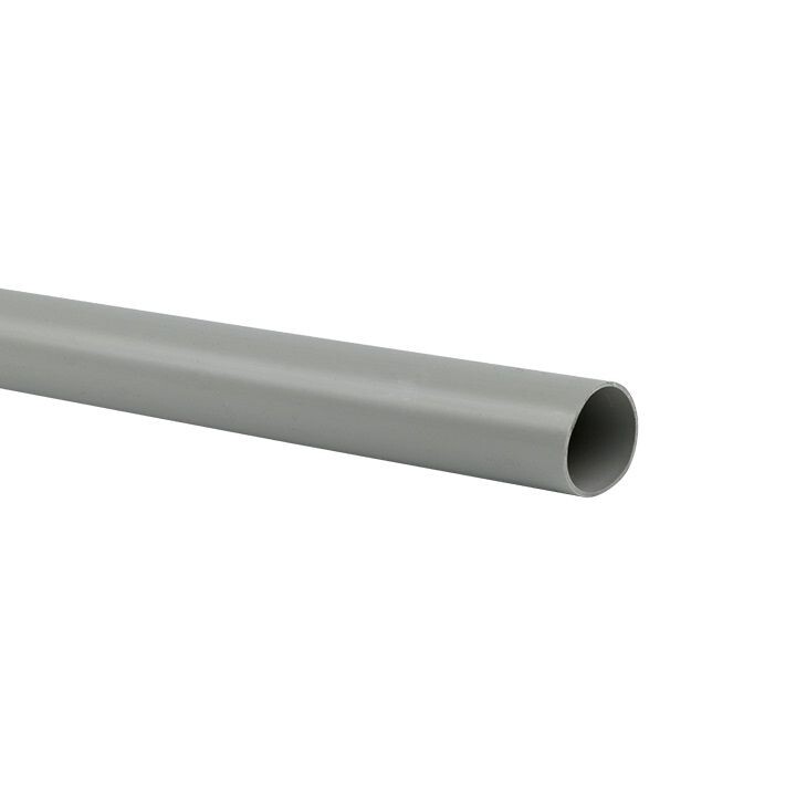 EKF Труба гладкая ПВХ жесткая d16 мм (2 м) (50 м/уп) серая-Plast (trg-16-2m) превью в интернет-магазине электрики Форум Электро в Москве