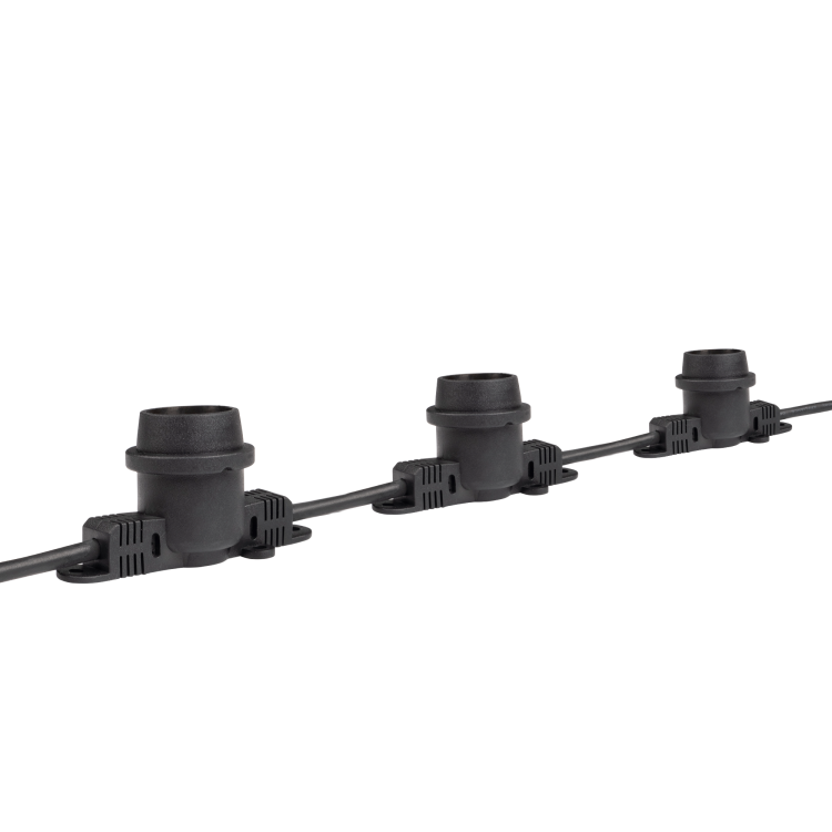 Jazzway Уличная гирлянда PBL-S20/ L06+1.5 Black E27 (универс.крепл) IP65 (.5040540A) превью в интернет-магазине электрики Форум Электро в Москве