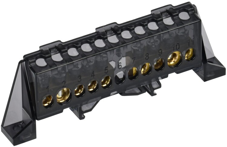 TEKFOR Шина N "ноль" в комб. изол. "Стойка" 8х12-4+5-Ч IEK (TF-NN20-45-DP-K02) превью в интернет-магазине электрики Форум Электро в Москве