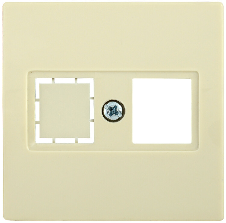 Картинка IEK НK45-1-БК Накладка комп. RJ45 Cat5e/6 BOLERO кремовый (ENB10-K-K33) в интернет-магазине Форум Электро в Москве